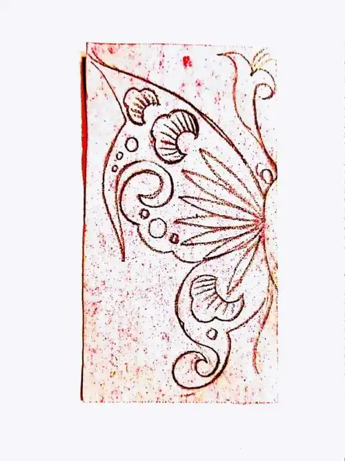 对称蝴蝶剪纸纹样