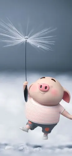 【猪猪壁纸呀.可爱到爆】