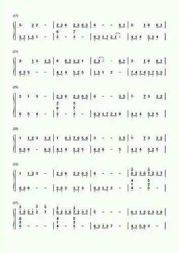 分享一下大鱼简谱双手