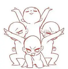 q版人物姿势参考素材