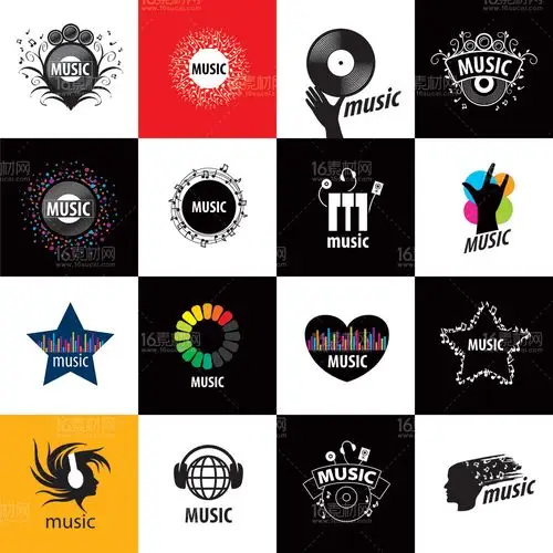 时尚个性logo图标设计矢量素材