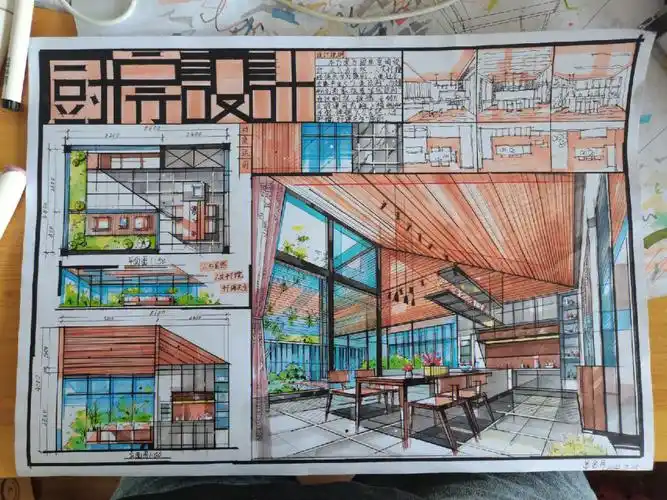 室内设计  #快题设计  #空间设计  #厨房设计  #装修设计  #别墅