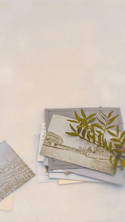 小清新复古照片摄影h5背景