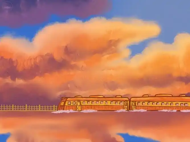 宫崎骏风治愈系背景图__财经头条