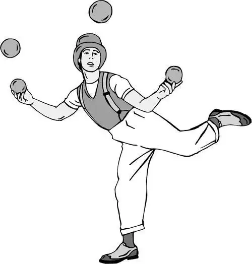 关于弹吉他杂技表演走钢丝的简笔画图片小孩玩乐器简笔画