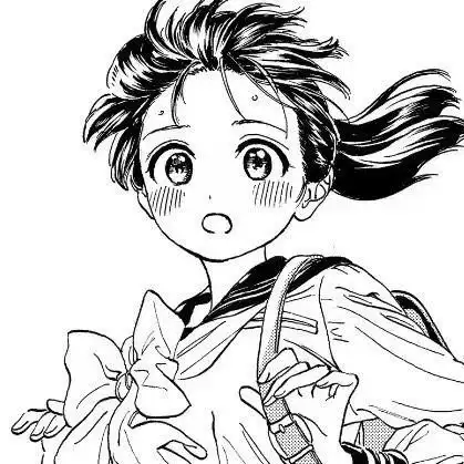 黑白日系动漫女生头像