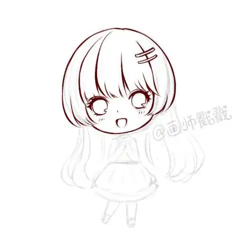q版女孩简笔画 可爱q版女孩简笔画