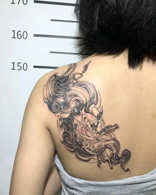 魔法按摩棒变九尾狐#纹身也清新  #纹身  #小清新纹身  #纹身遮盖