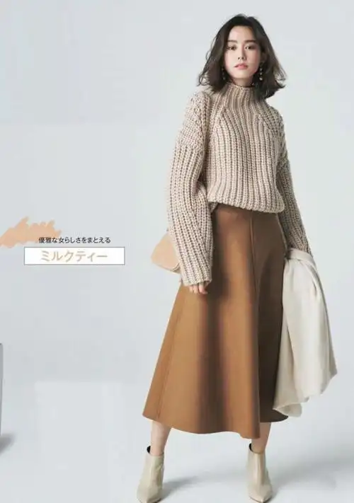 穿"米色毛衣"时,如何显肤白?3类优雅色穿搭干货,秋冬最爱啊