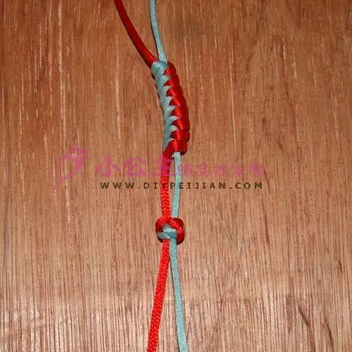 金刚结红绳手链编法之三