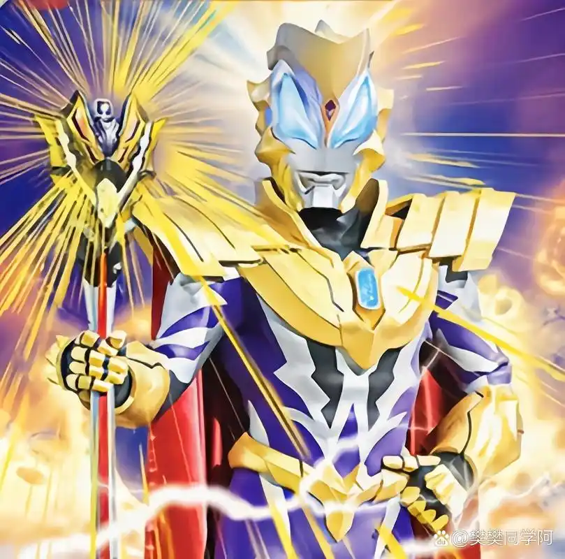 捷德奥特曼壁纸第五弹:捷德尊皇形态 金光自高天降下,驱逐阴暗.
