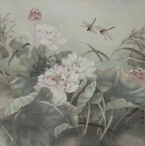 国画家——陈铁生荷花作品欣赏