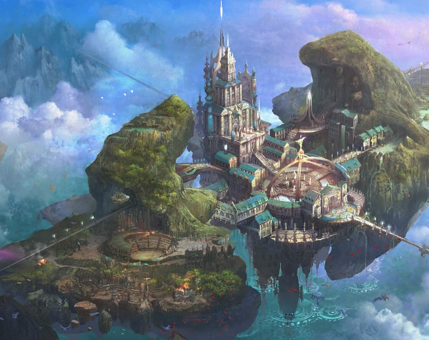 美图:西方游戏场景的建筑场面很雄伟的