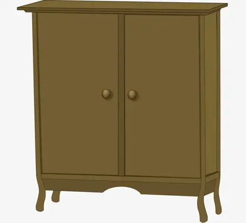 矢量卡通家居柜子