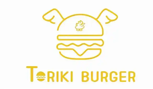 「toriki burger」的汉堡logo为一笔而成