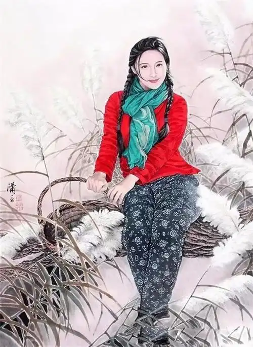 国画中的美女,美得像仙女下凡!|当代|画|字画|神笔奖