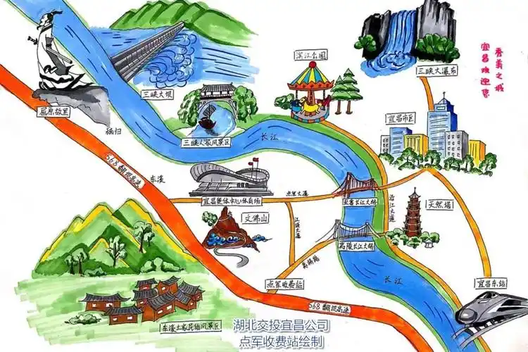 现场采集数据,多方收集资料,绘制出一幅幅手绘地图