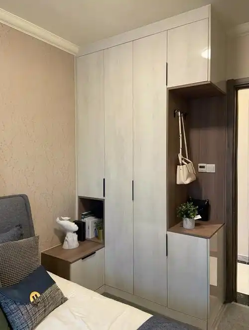 衣柜床头柜一体云石亮面pet极致通透