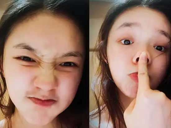 林允晒搞怪表情自拍 实力证明没整容