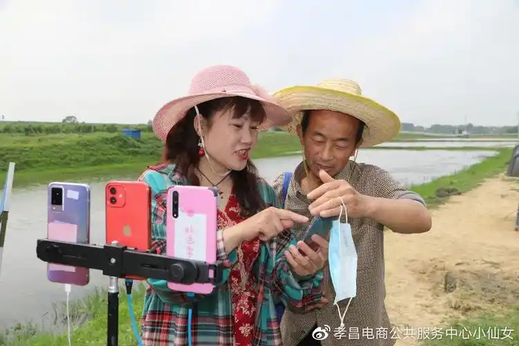 孝昌县2021年电商直播户外实操游学走进季店乡周颜村