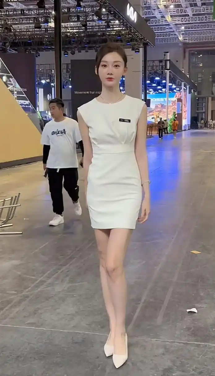 国内最美车模张芮尔