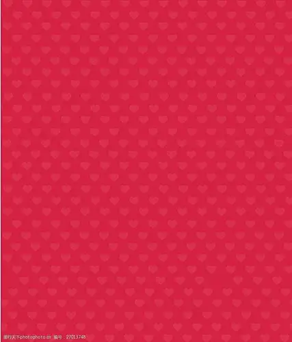 红色卡通心形背景图片