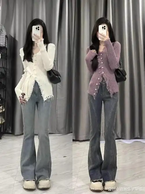 穿衣搭配--春季小个子女生提升高腰线的穿搭.