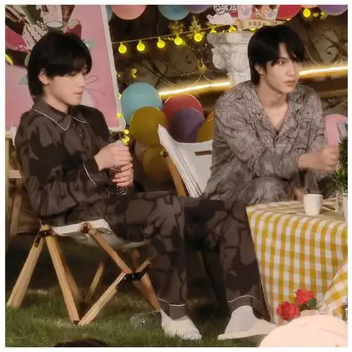 海绵宝宝睡衣时代少年团同款宋亚轩刘耀文睡衣男女夏季春秋季情侣奶牛