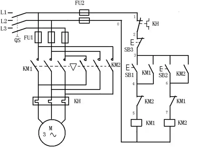 (跳相)(2),接触器互锁(连锁)电动机正反转控制原理同时可