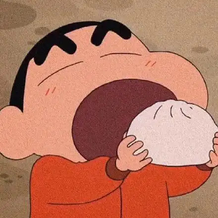 蜡笔小新吃包子头像_小新吃馒头主题头像_三千图片网