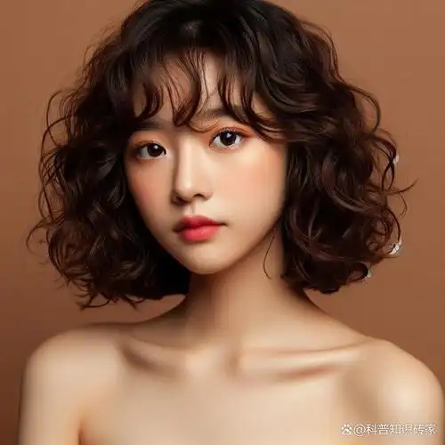 圆脸短发烫什么卷发好看