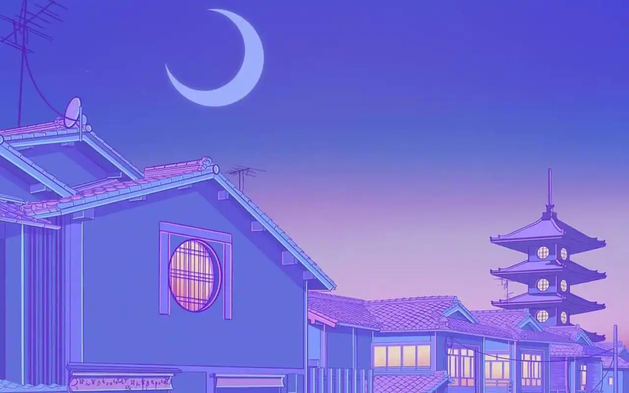 清新紫粉色治愈系电脑桌面壁纸