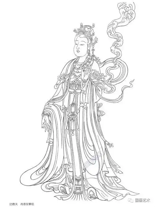 法海寺壁画线描临摹范本选页欣赏