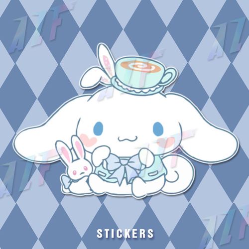 汽车划痕遮挡车贴三丽鸥玉桂狗卡通贴纸电动头盔装饰防水贴纸