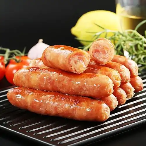 肉司令脆皮烤肠500g4包纯肉制作热狗早餐火山石烧烤肠机香肠