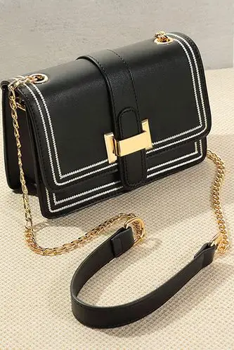 黑色链条包包