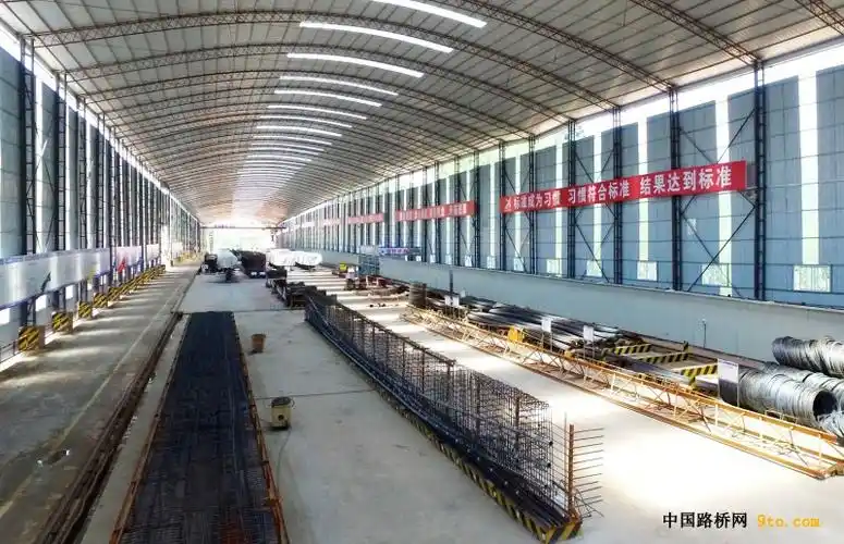 福建首个全封闭标准化预制梁场建成