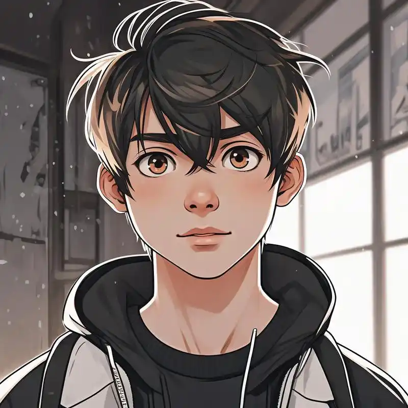 动漫男生可爱呆萌头像04 哇塞!