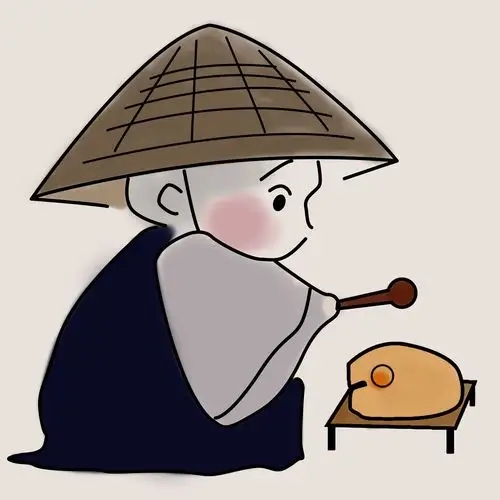小和尚敲木鱼