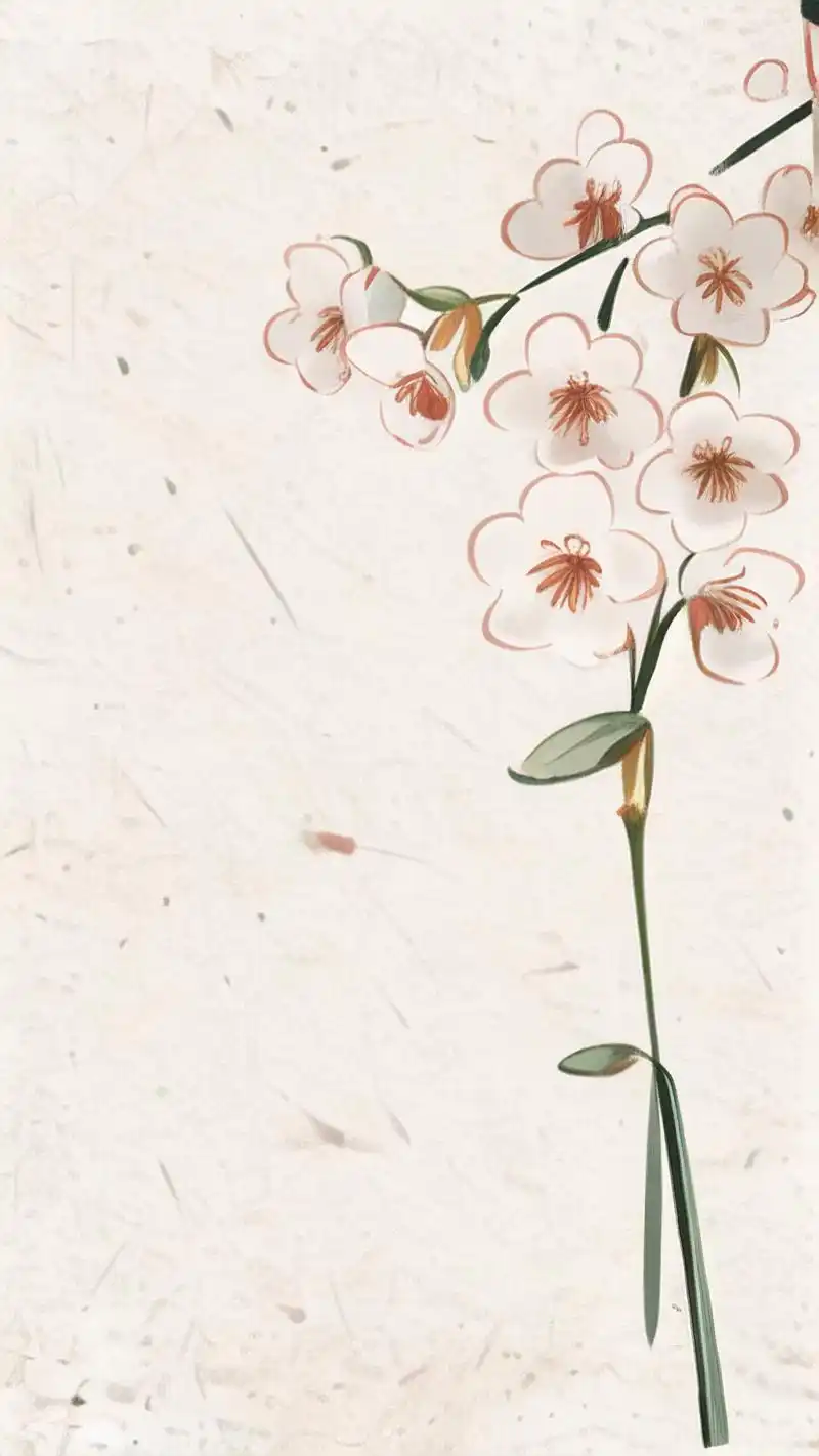 94ins风奶油花朵壁纸精选96