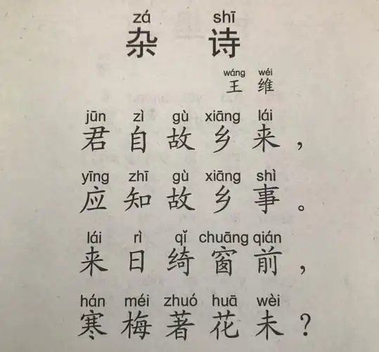 一,古诗《杂诗》