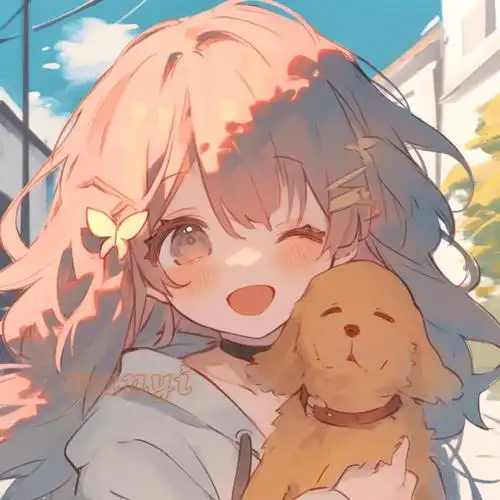 治愈头像|小狗别跑    #二次元新鲜事