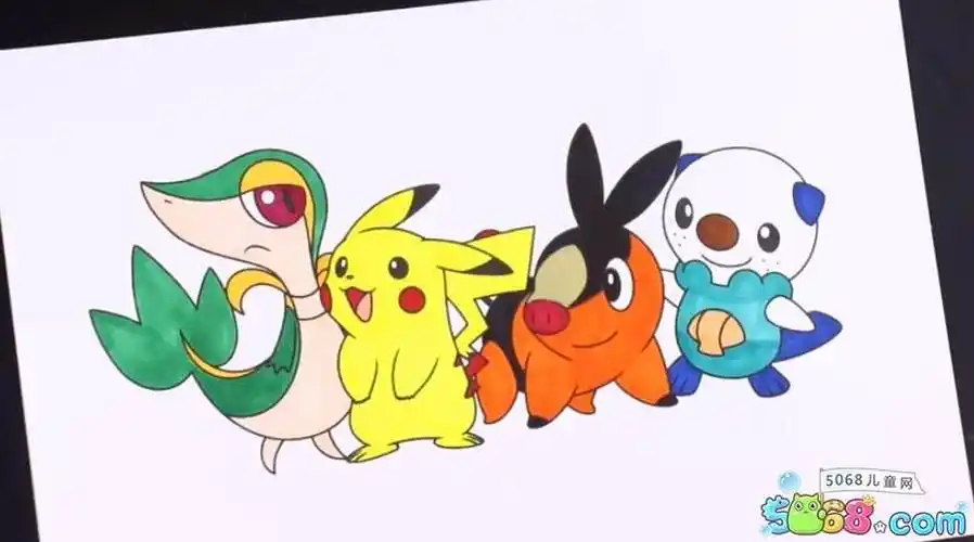 画神奇宝贝 画神奇宝贝神兽