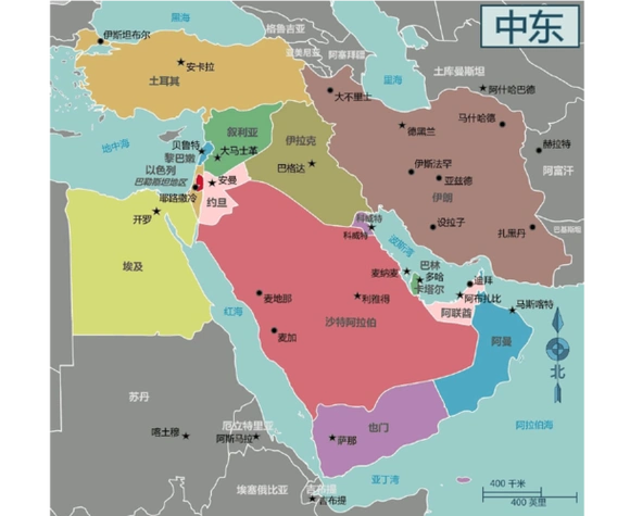 以色列和中东国家关系,以色列算中东