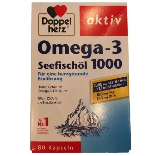 双心 深海鱼油omega-3 1000mg 80粒