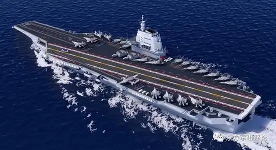 卫星图显示中国新航母已在船厂装配 水线以下已合拢