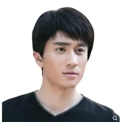 超短发假发男时尚网红抖音同款中性帅t气蓬松修脸自然逼真全头套