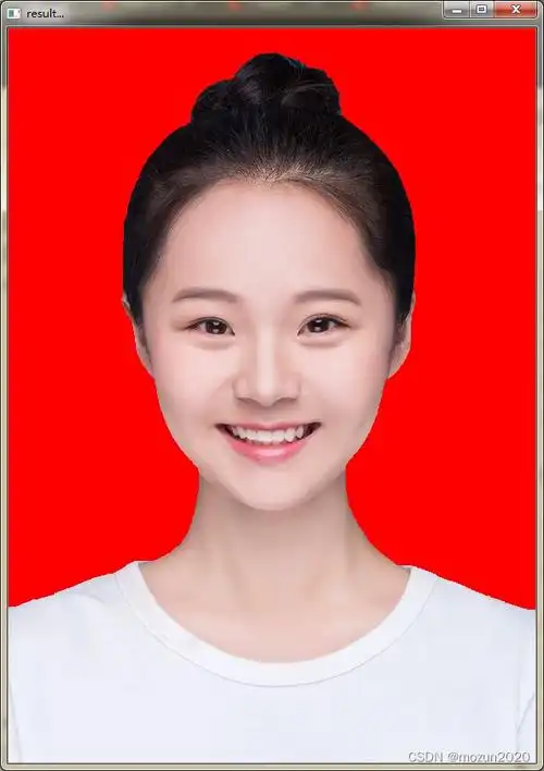 python学习(4)证件照底色变换