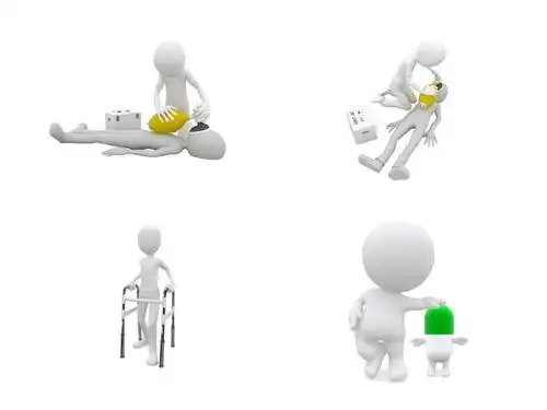 ppt模板素材系列小白人3-生病