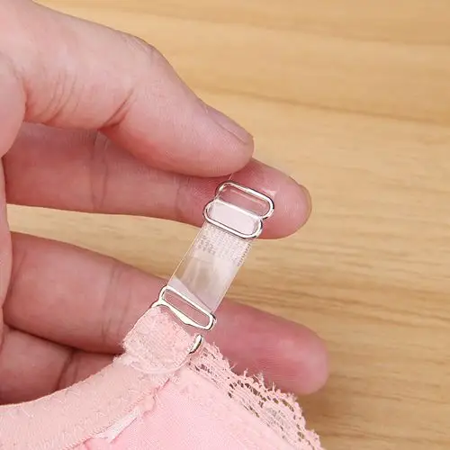 夏季透明隐形肩带子宽无痕百搭文胸吊带胸罩内衣带防滑不锈钢扣女